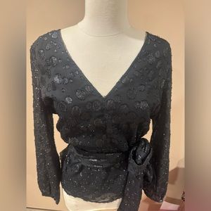 J crew size large NWT black top